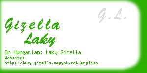 gizella laky business card